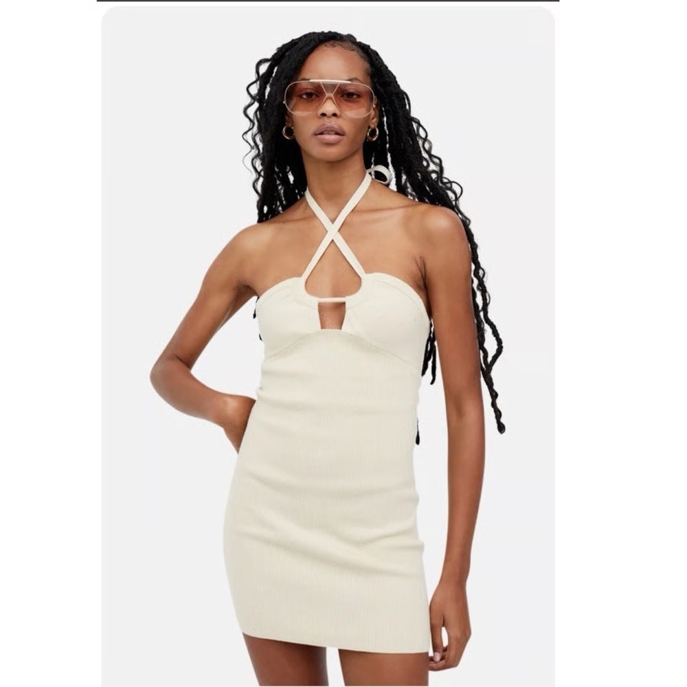For Love And Lemons Cream Knit Dress XS NWT - Picture 8 of 9